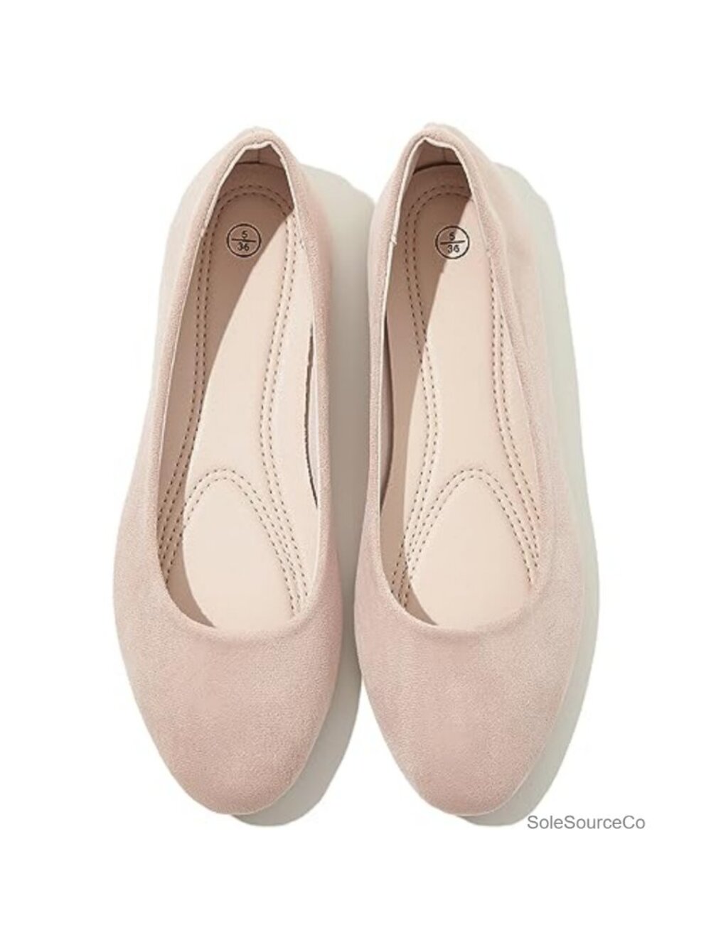Shupua Women's Round Toe Ballet Flats Memory Foam Dressy Work Shoes